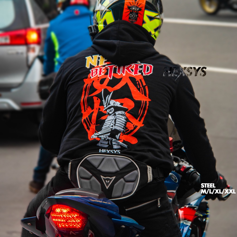 Bossque X Hexsys - Steel Hoodie Bordir Mythology Memphis Jumper Sweater Pria Racing Hoodie Kremlin