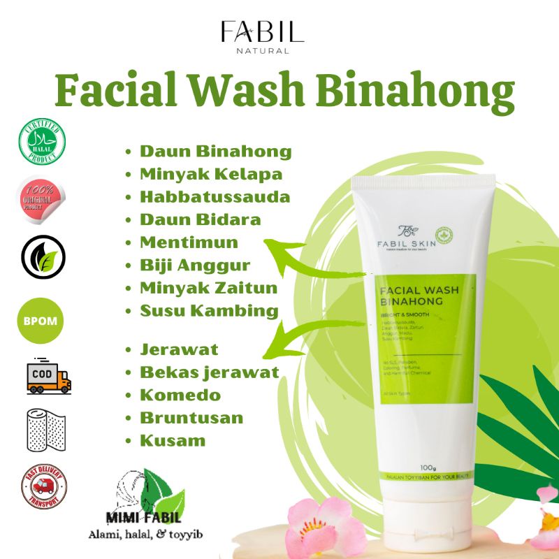 sabun cuci muka pria wanita alami halal bpom dengan 6 sunnah herbal
