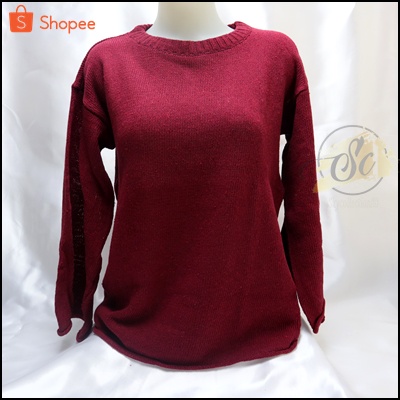 [✅COD]SWEATER RAJUT WANITA ZERO QUALITY SUPER PREMIUM / ATASAN OVERSIZE || SWEATER POLOS-MARON