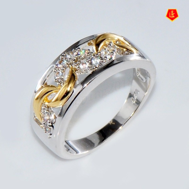 [Ready Stock]Fashion Classic Retro Silver Color Separation Ring