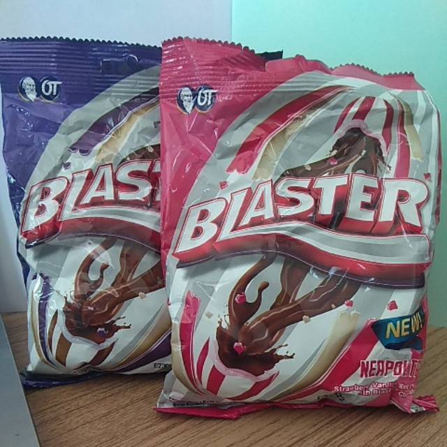 

Permen blaster coklat atau strowberry 125gr isi 50pcs