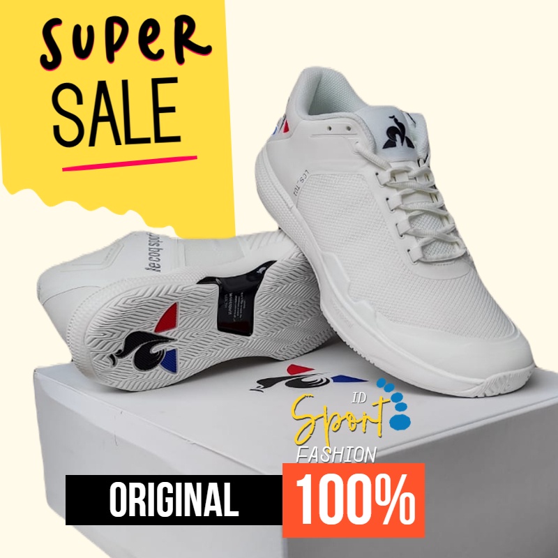 BIG SIZE 46 47 48 PROMO Sepatu Le Coq Sportif LCS T01 Hard Court ORIGINAL Badminton / Sepatu Tenis P