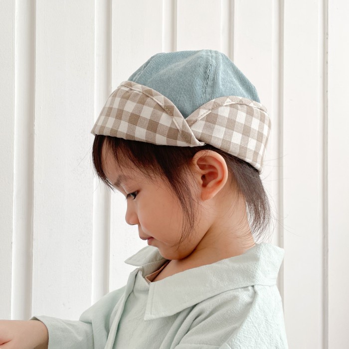 SABINE AND HEEM - Saja Hat - Topi Anak - Aksesoris Anak - Beige x Oxford