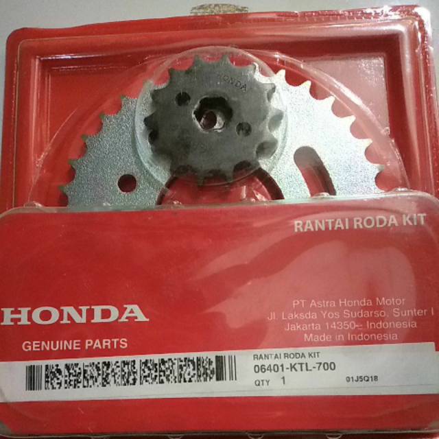 Gir Set Rantai Roda Kit Honda Supra Fit New 06401 KTL 700