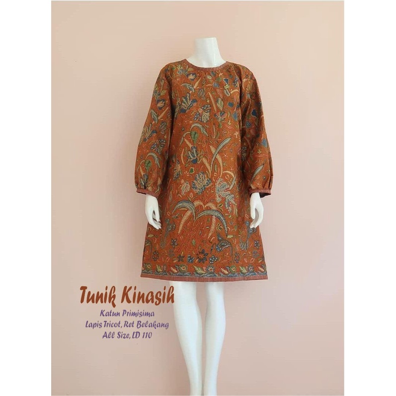 Batik Wanita Tunik Kinasih Dress Batik by Florist
