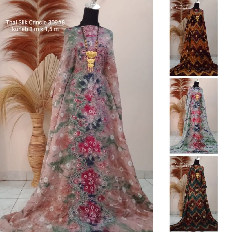 KAIN JUMPUTAN PALEMBANG COKLAT TOSCA BAHAN DASAR BAJU GAMIS COUPLE ATASAN PASANGAN SUAMI ISTRI THAI 