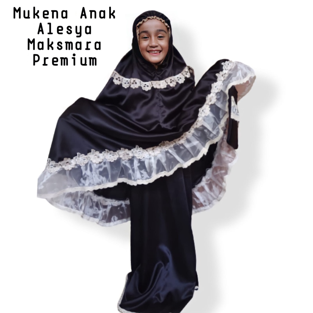 Mukena Anak Renda Alesya Bahan Maksmara Premium/Terlaris/Bisa Bayar di Tempat