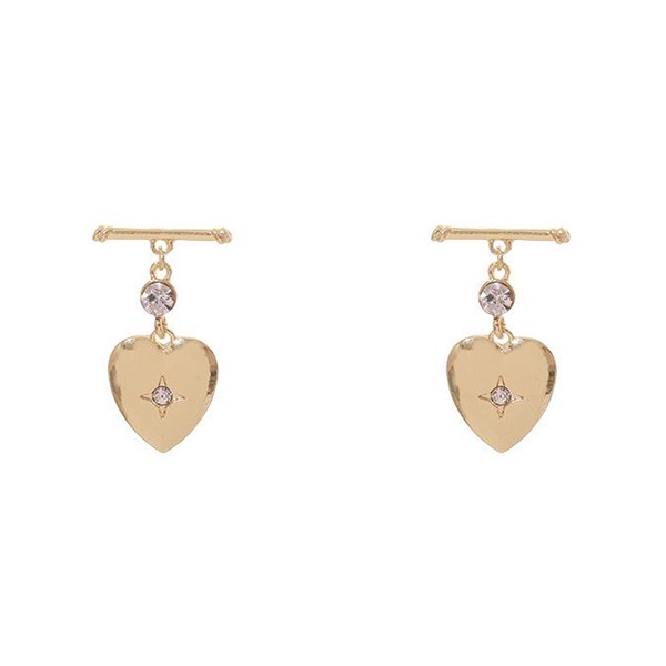 anting s925 hati love summer style stud earrings jan307 (3f4)