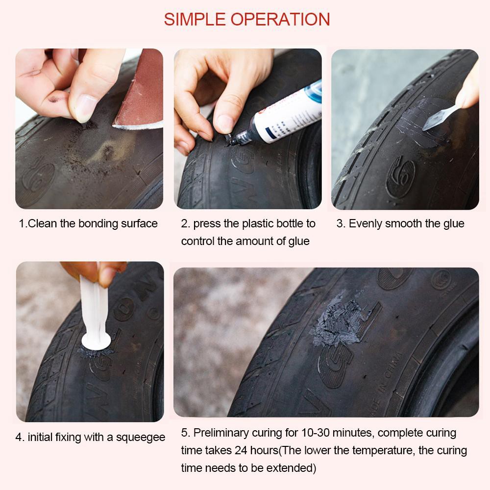 Litao Lem Tambal Ban Mobil Car Tire Glue Repair Adhesive Filling 30g