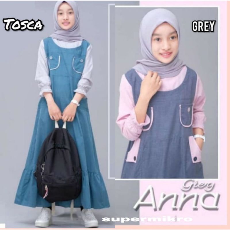 Gamis anak perempuan 3-12 tahun Baju gamis anak perempuan Pakaian muslim anak perempuan
