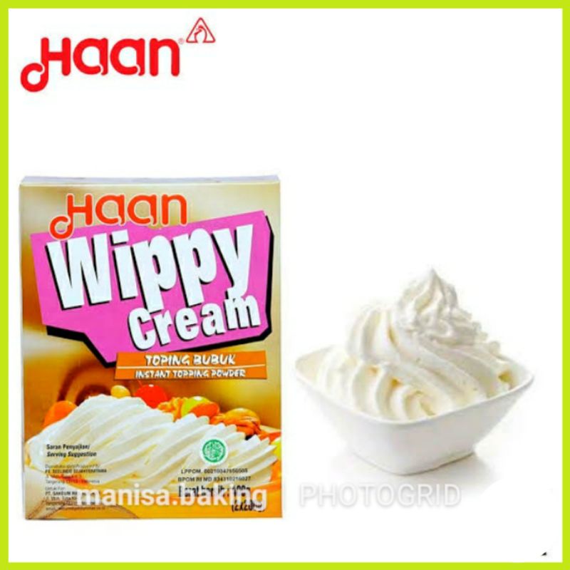 

WIPPY CREAM BUBUK HAAN 200 GR WHIPPING CREAM WHIPED CREAM