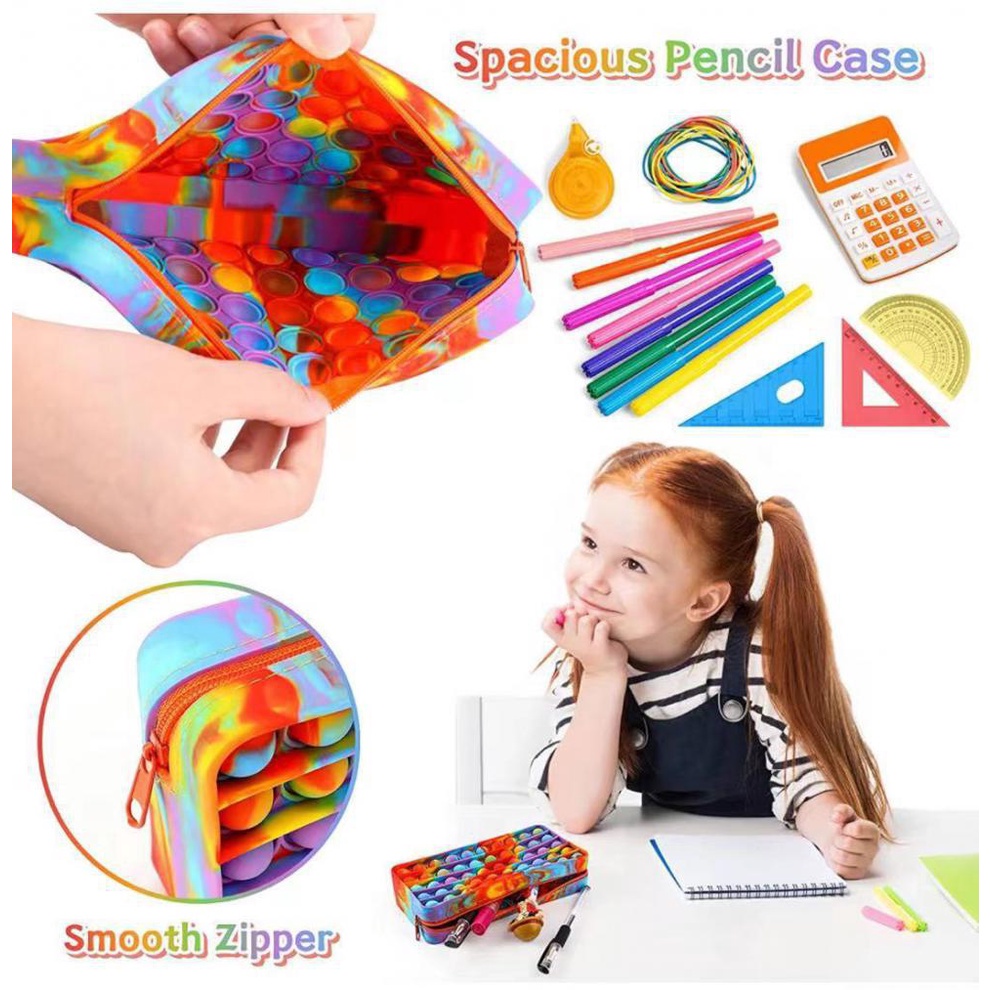 

POP IT PENCIL CASE KOTAK PENSIL ANAK POP IT SERBAGUNA TAS HP POP IT