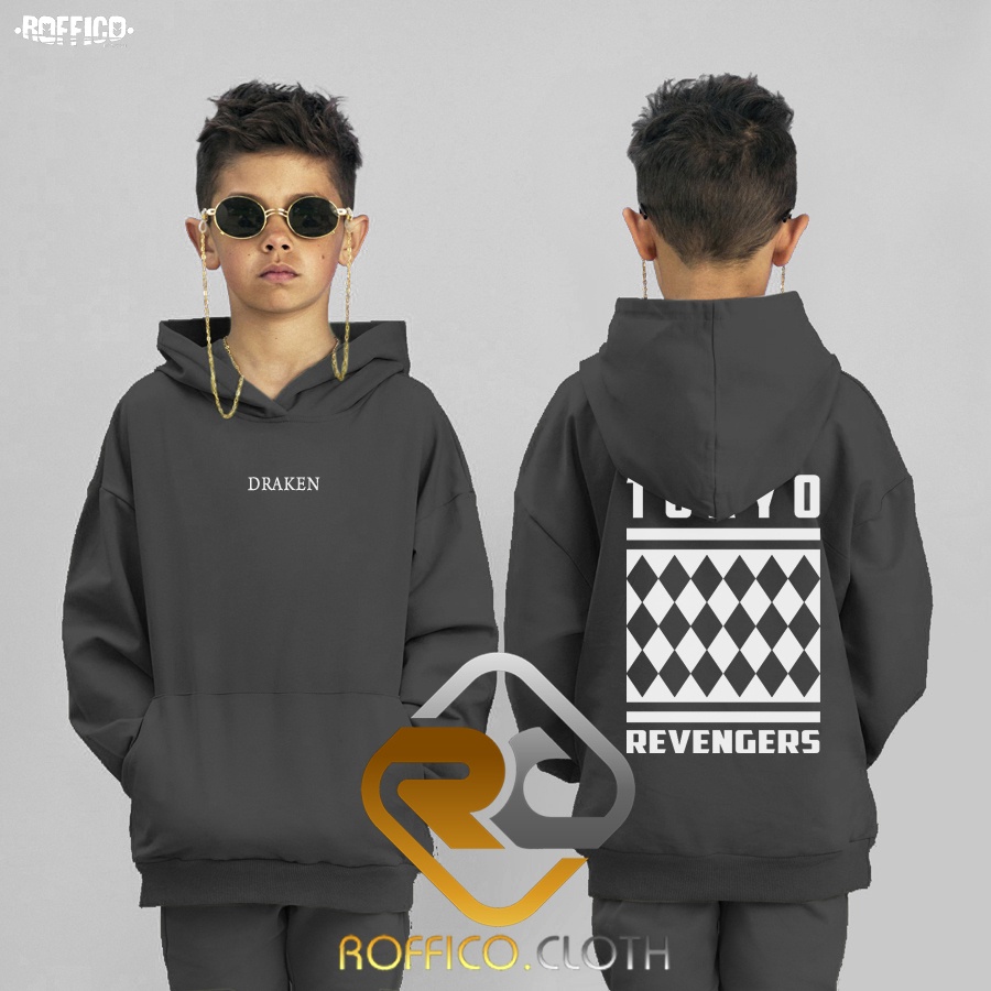 Jaket SWEATER HOODIE ANAK ANIME MANGAN DRAKEN Tokyo Revengers Tokyo Manji