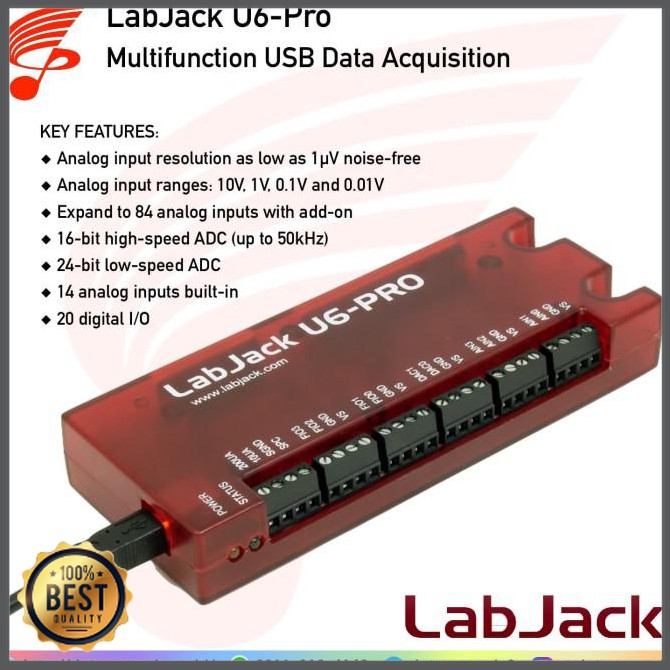 Jual alat LabJack U6Pro Multifunction USB Data Acquisition DAQ Shopee Indonesia