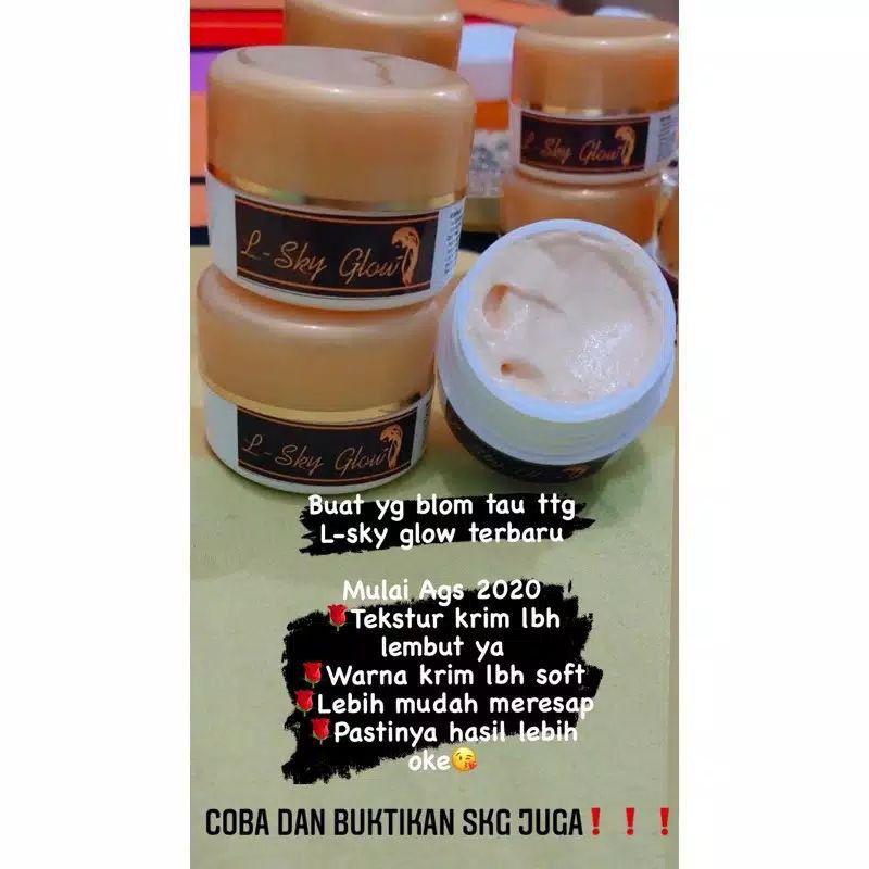 L SKY GLOW TERBARU DARI LINSKY BPOM YG LAMA