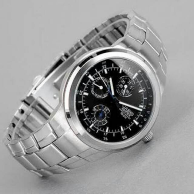 Casio Edifice EF-305D-1AV Stainless Plat Black For Men