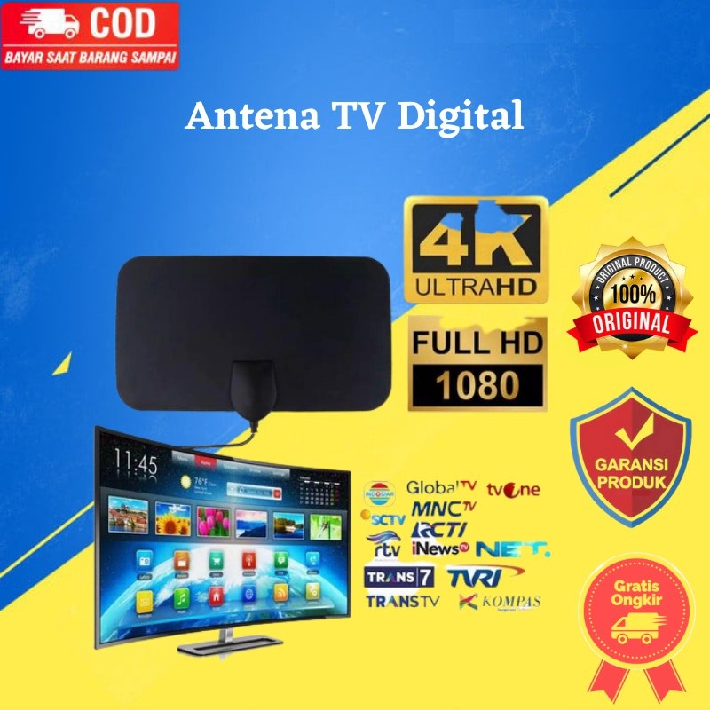Antena TV Digital Full HD Indoor LED Taffware Gambar Super Jernih FRP STORE 99