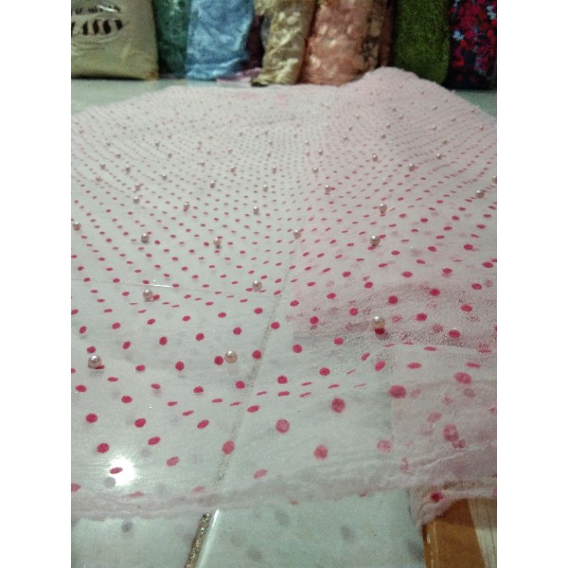 Organza Dot Mutiara