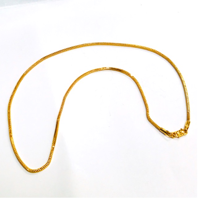 Kalung wanita / kalung milano lapis emas / kalun replika emas / kalung milano panjang 45 cm