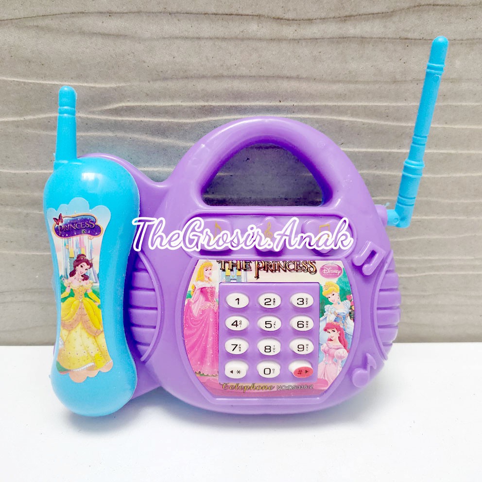 Telepon Princess Mainan Telfon Rumah Dengan Musik &amp; Lampu