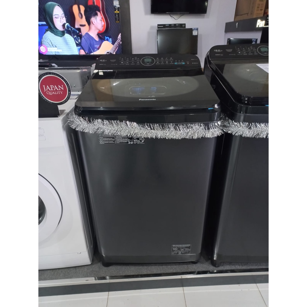 Panasonic Mesin Cuci Top Loading NA-FD95X1BSG 9.5 Kg Water Bazooka 1 tabung