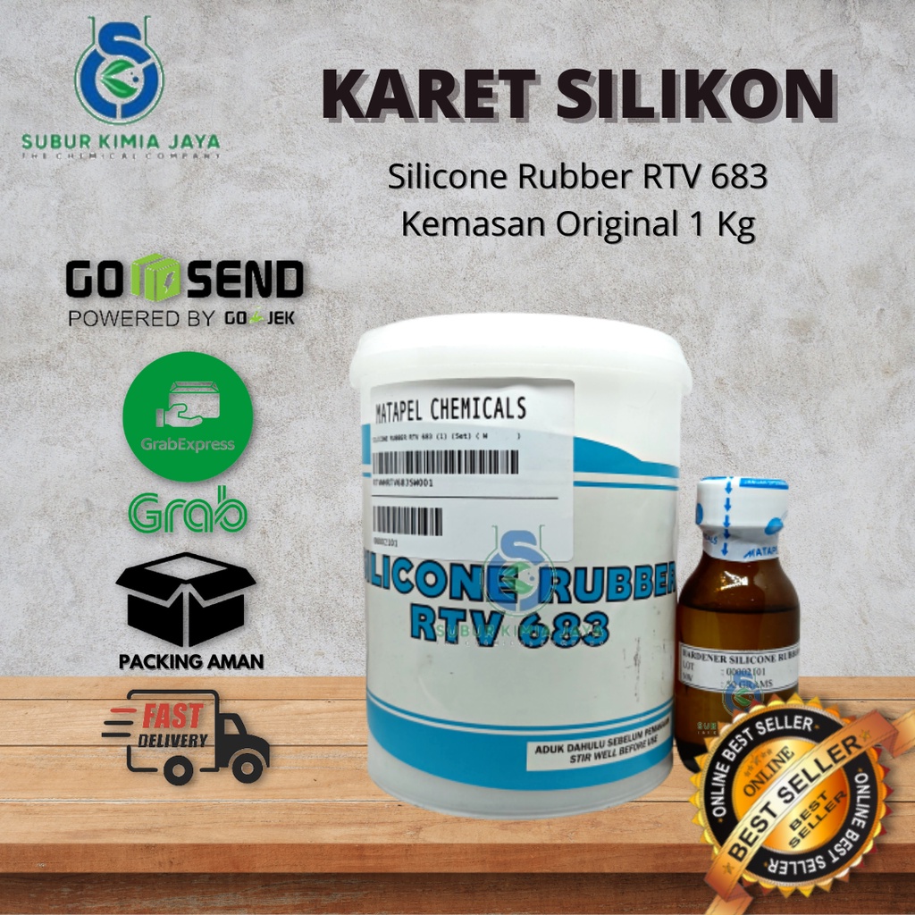 

Silicone Rubber RTV 683 / Bahan Membuat Cetakan Mold 1 Kg Premium