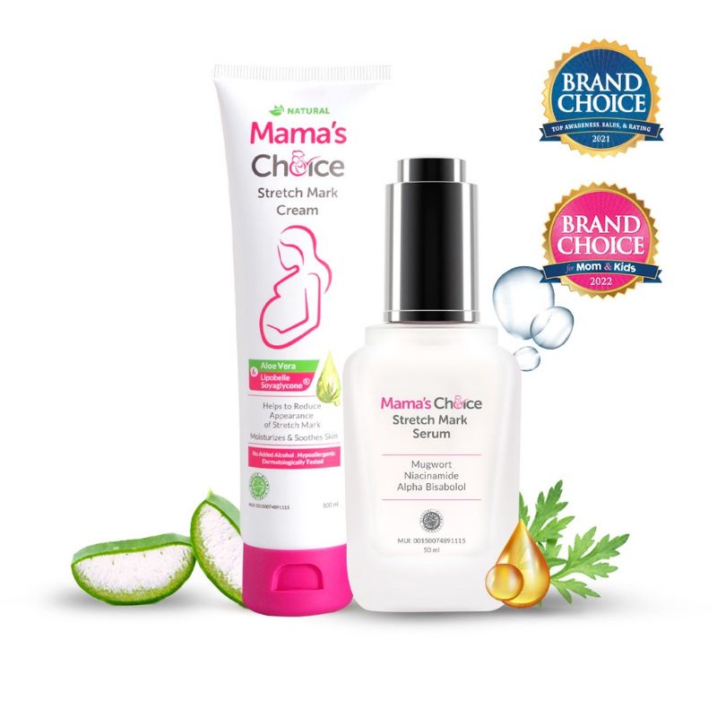 Mama's Choice Stretch Mark Treatment Series (Stretch Mark Cream &amp; Serum)