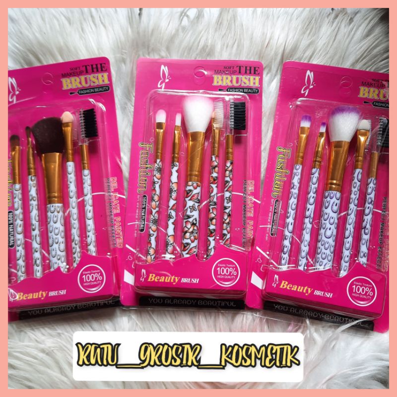 [PER PACK] KUAS BRUSH SET ROSE ORIENTAL 5IN1