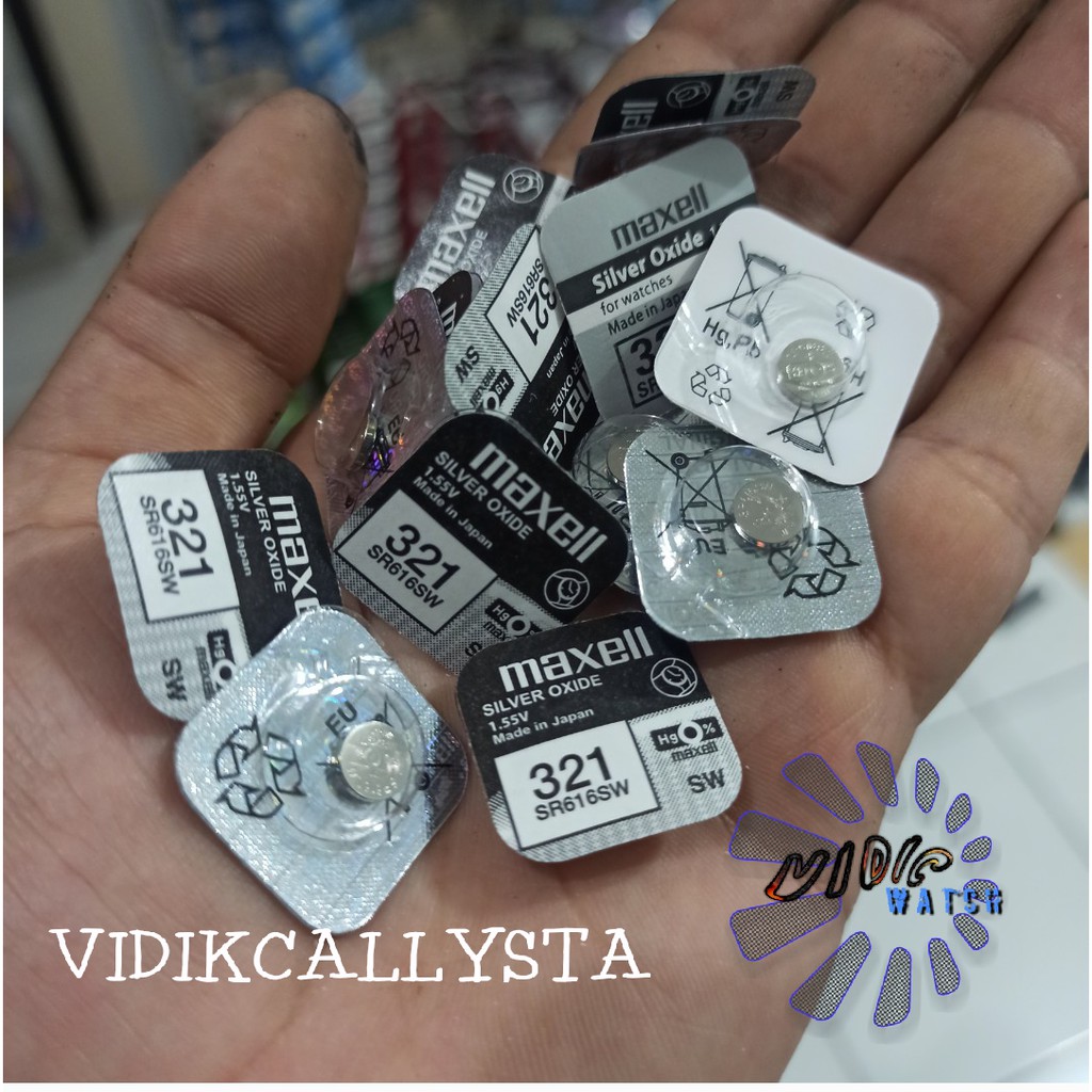 BATERAI JAM TANGAN MAXL 321 SR616SW SR 616 SW ORIGINAL SP BATRE BATREI BATERAI KANCING JAM TANGAN