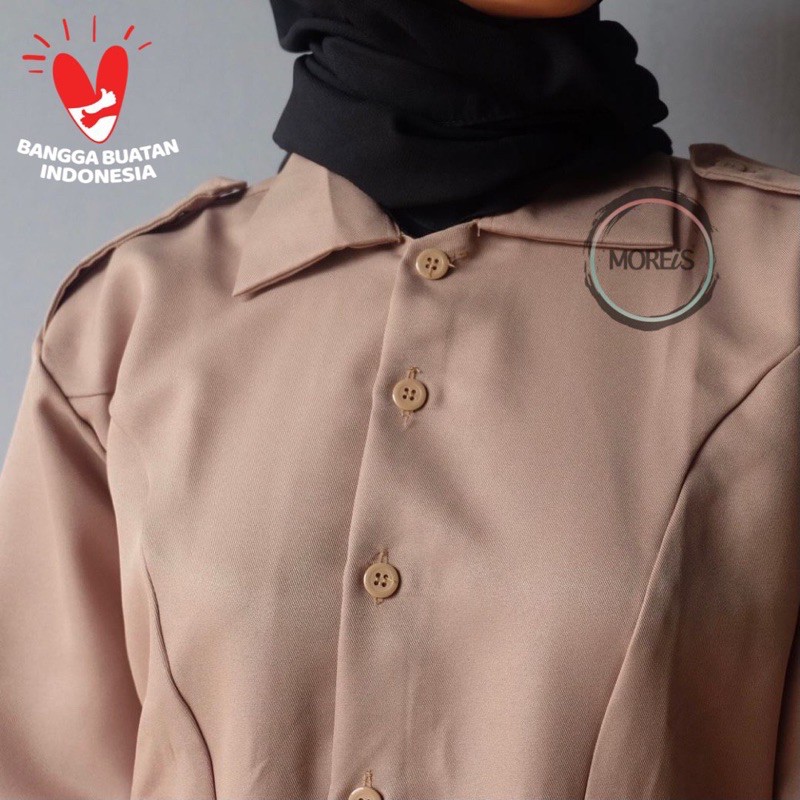 Seragam Pramuka Penggalang dan Pembina Perempuan Bahan Rapilo/Gabardine