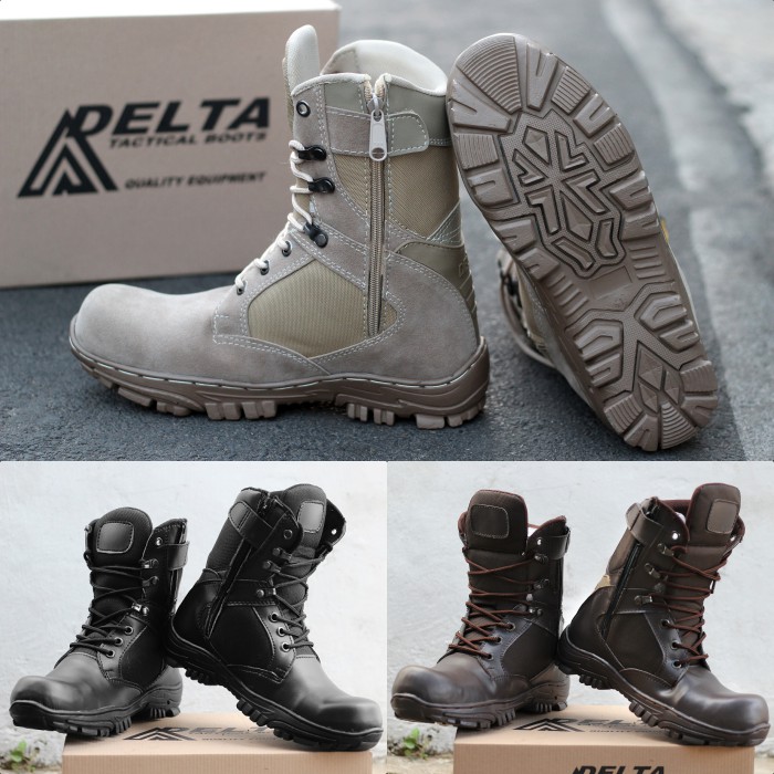 COD !! Sepatu PDL shinobi CHEAP TINGGI 8inci cordura anti air ujung plat besi sleting samping