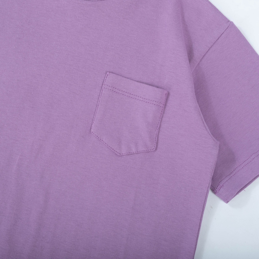 

ID FLADE STUDIOS - FLADE KIDS T-SHIRT POCKET TEE OVERSIZE - KAOS OVERSIZE ANAK LILAC
