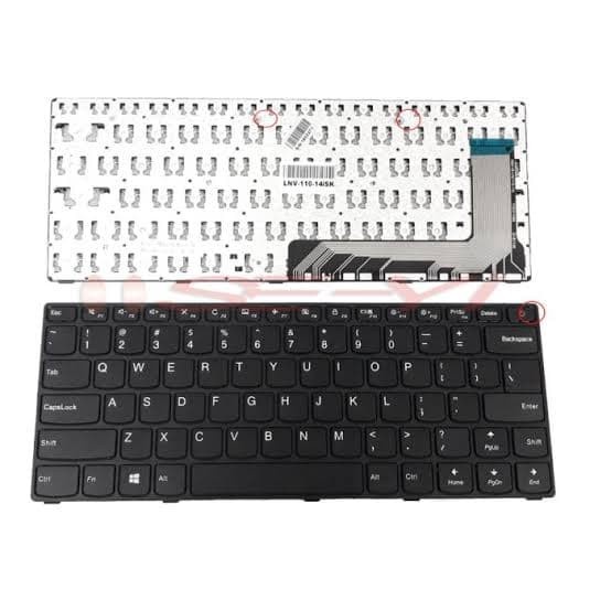 keyboard lenovo 110-14isk soket pinggir on off tombol power