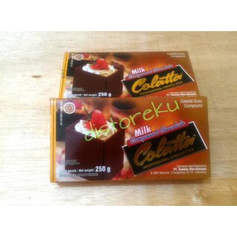 

31.87-Kue- Milk Colatta Compound Chocolate 250Gr -Terlengkap-Termurah-Dijamin.