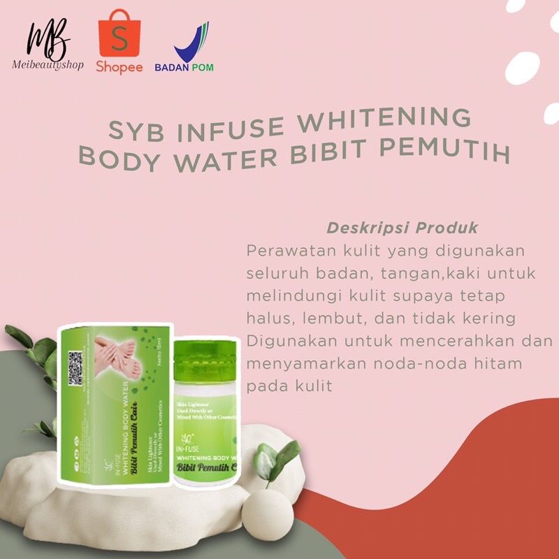 SYB Bibit Pemutih Lotion/Sabun/Bodywash/Scrub/Infus With Arbutin