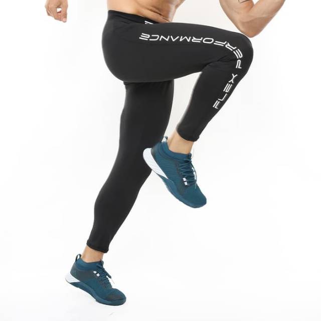 FHS-005HT Celana legging sport fitness bodyfit FLEX hitam