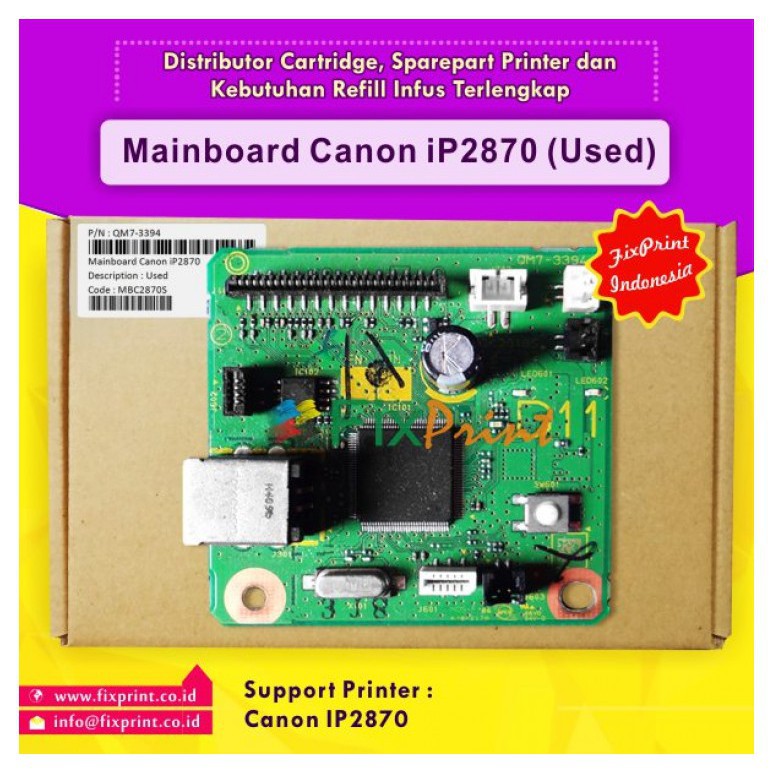 Original Mainboard Printer Canon iP2870 iP-2870 Logic Board IP2870S IP 2870S Motherboard IP2870S