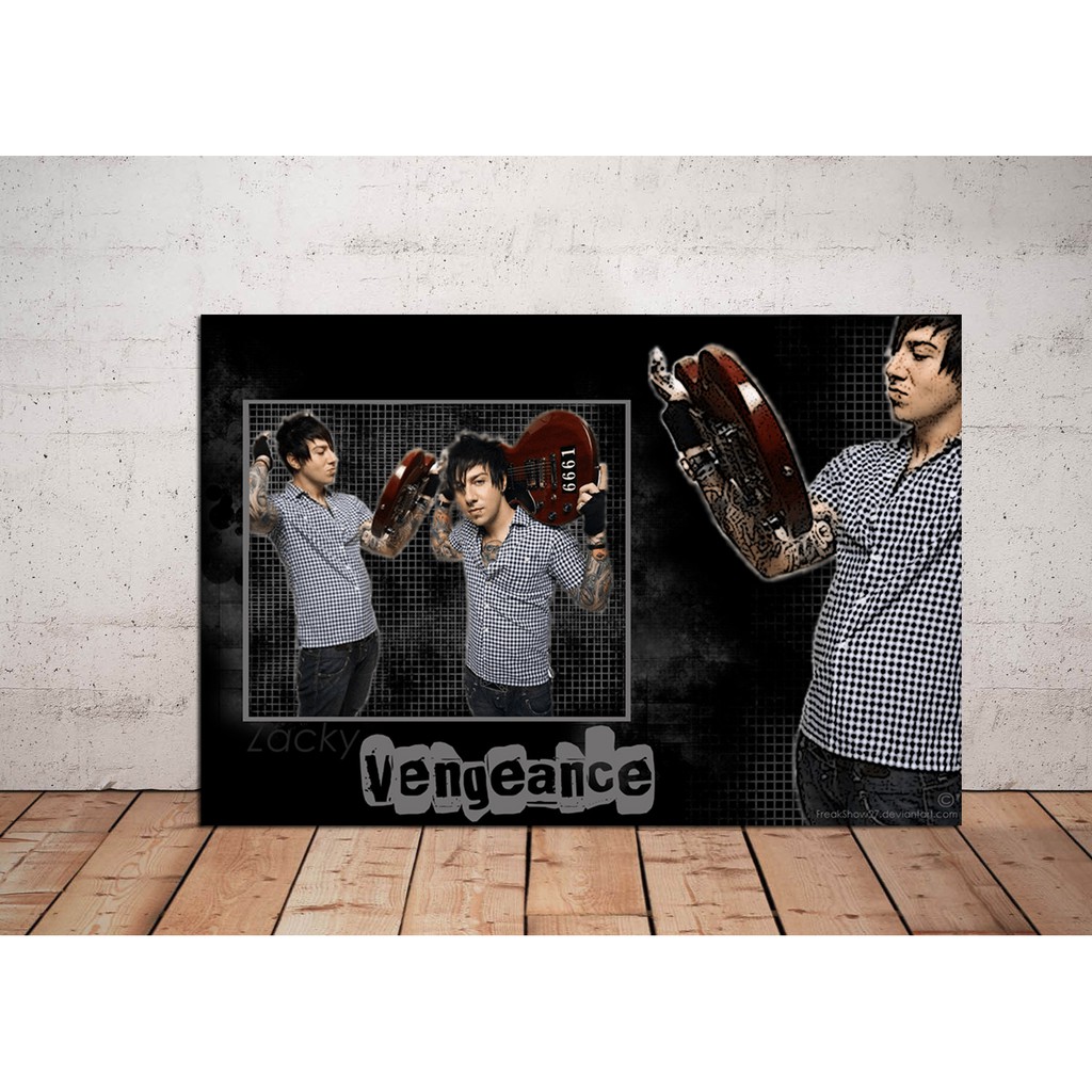 Poster Zacky Vengeance Avenged Sevenfold/Poster Kayu/Hiasan Dinding /Poster Zacky Vengeance