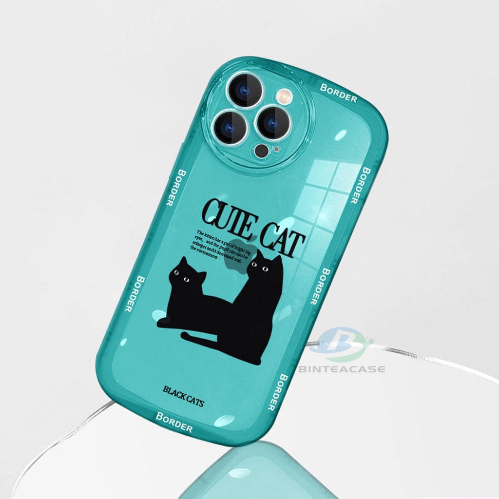 Case Motif Kucing Hitam Anti Jatuh Untuk Realme 5 5i 6i C3 C35 C21Y C25Y C21 RealmeC11 2021 C25 C15 C12 C2