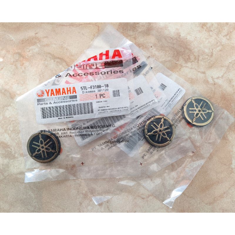 Emblem logo yamaha gold mio sporty smile