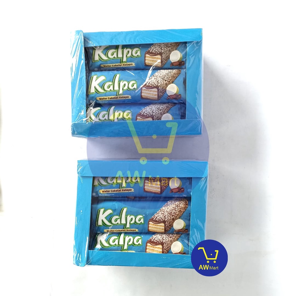 WAFER KALPA ISI 12 PCS X 24GR - WAFER COKELAT KELAPA - KALPA