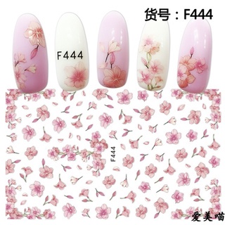 Sticker Kuku Nail Art Bunga Mawar Lavender Series / Manicure Pedicure Nail Art Sticker / Nail Art Stiker KU032