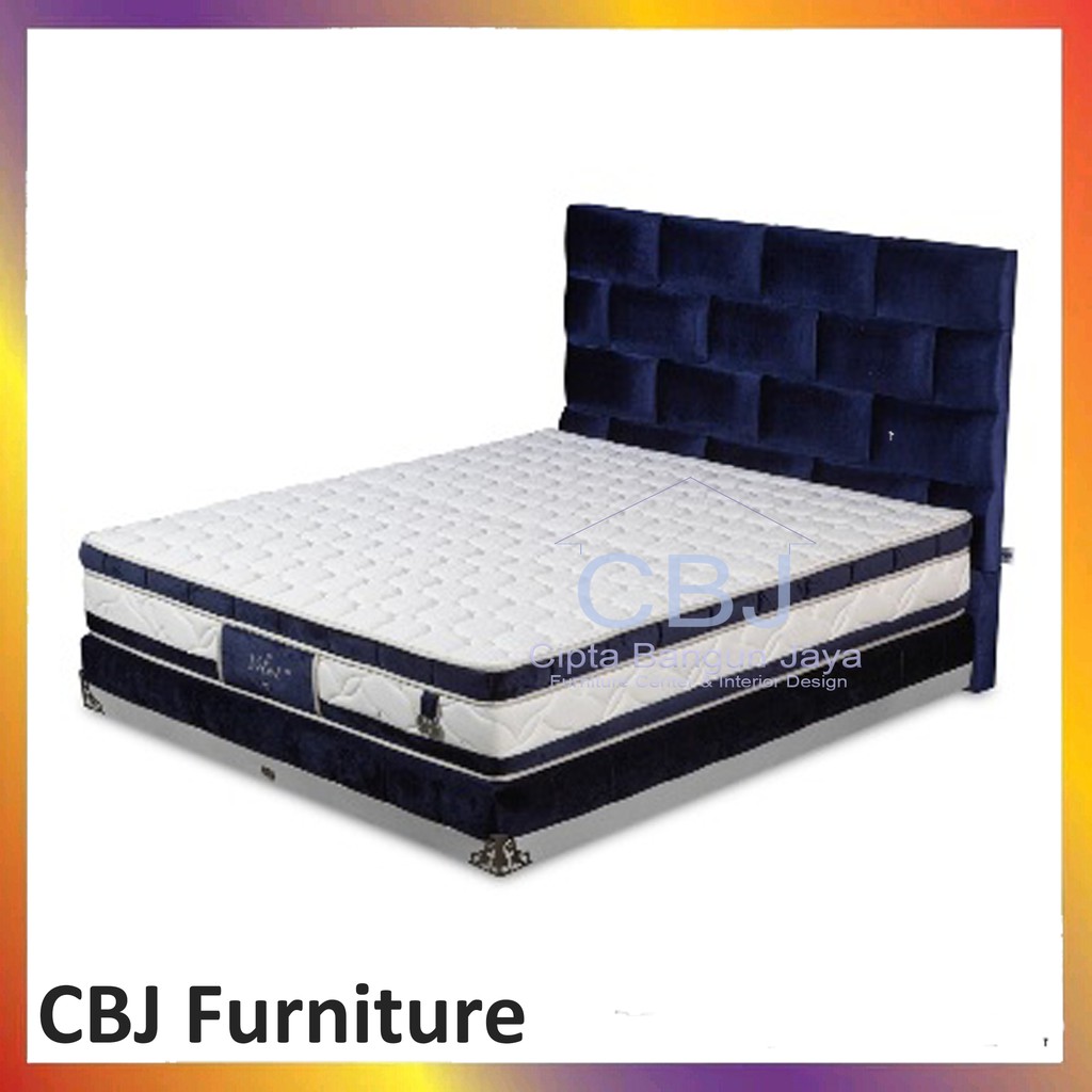 Spring Air Kasur Springbed Velvet HD - Fullset Bastile
