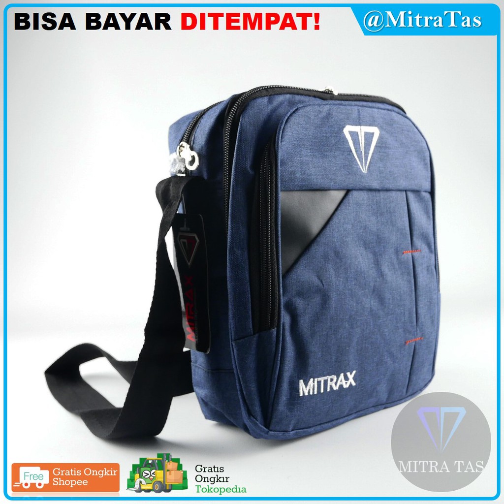 Tas Selempang MITRAX Bahan Denim! Bahan Tebal &amp; Harga TERMURAH!