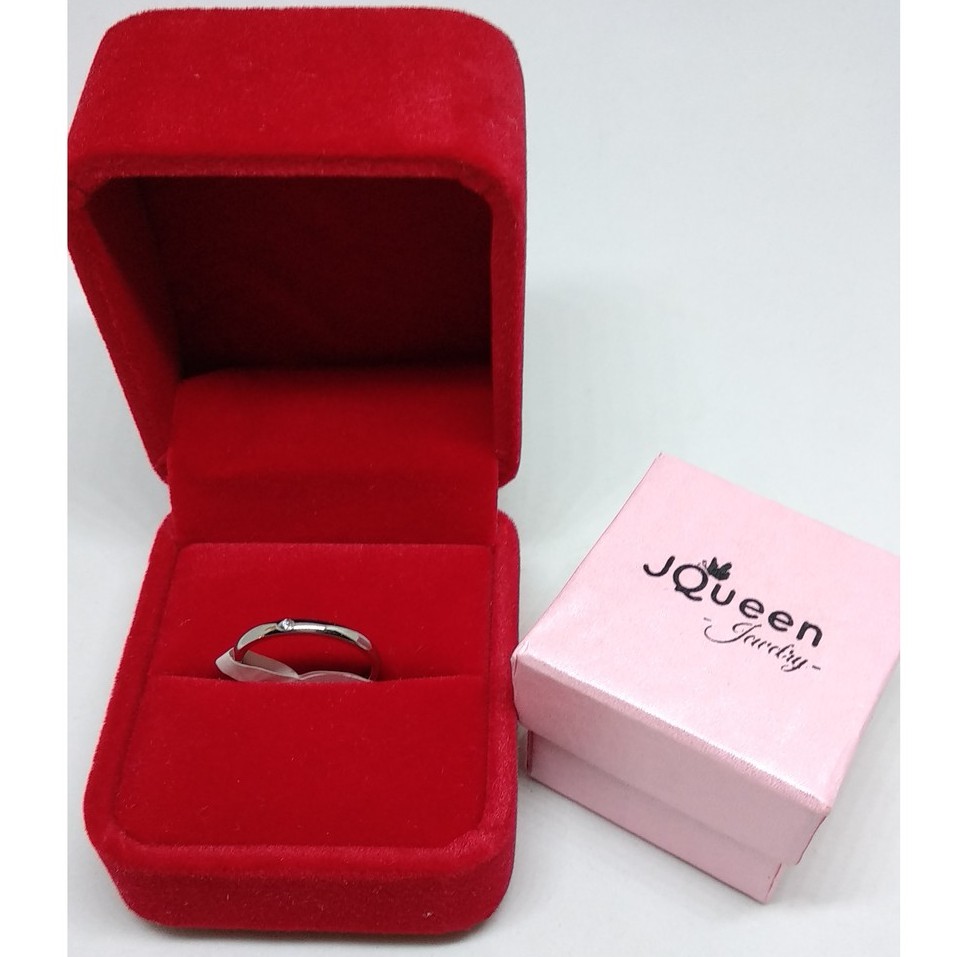 Cincin Titanium Mini Korea Wanita Cewek CK013 warna perak / silver cocok fashion nikah kawin