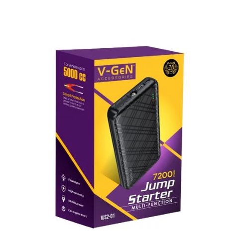 VGEN Powerbank Jump Starter 7200mAh V-GeN Power Bank Jumper Aki Mobil