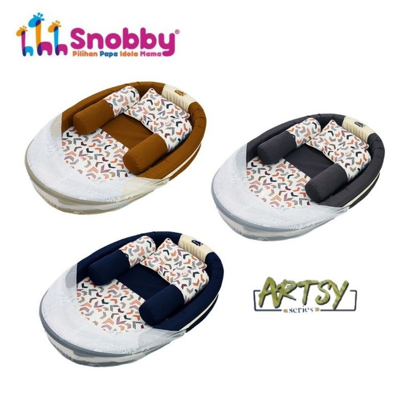 Snobby Kasur Bayi Kolam + Kelambu Artsy Series