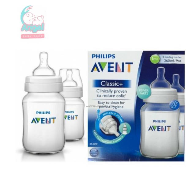 Botol Susu Philips Avent Twin Classic + 125ml /260ml