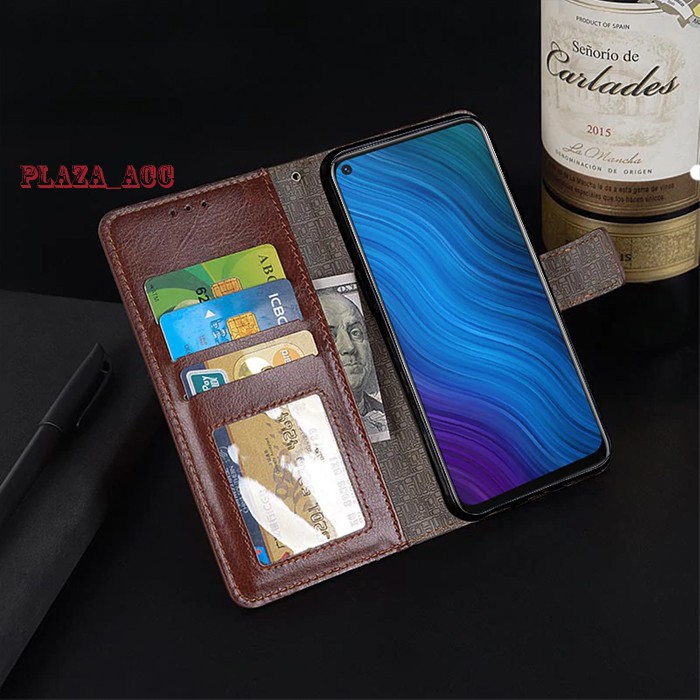 Premium Case Vivo Y50 - Casing Vivo Y50 Case Flip Leather Cover
