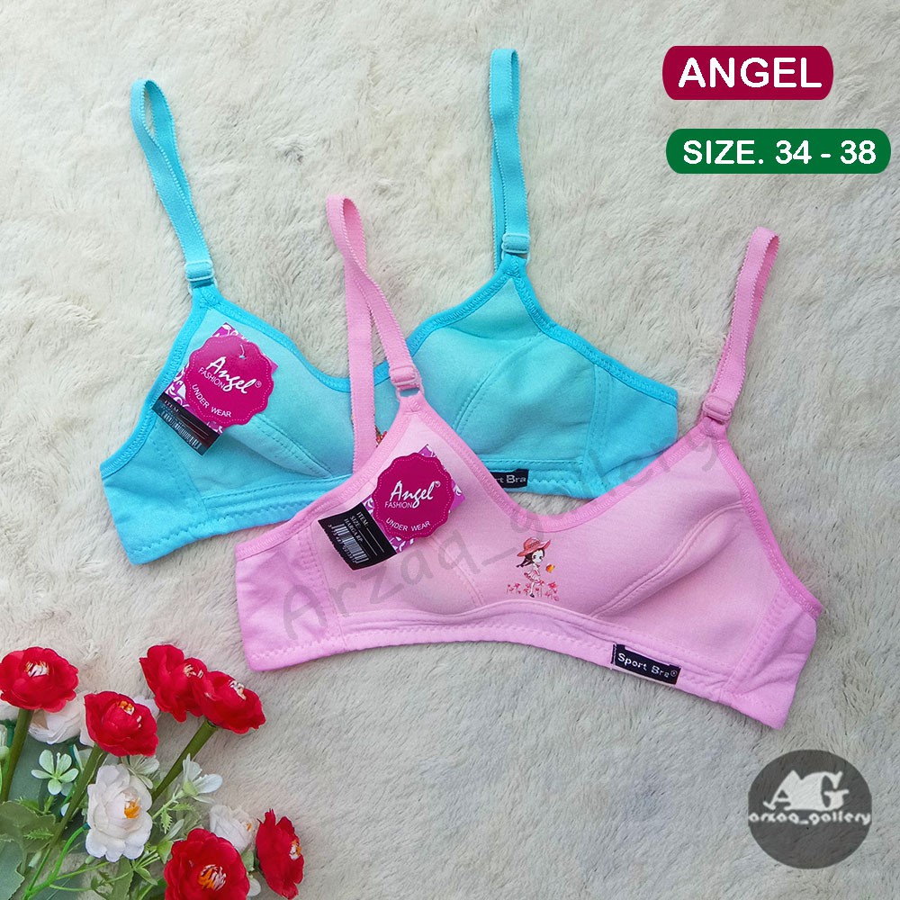 Bra remaja Angel - bh ABG tanpa busa Kait Dua - Bh Murah berkualitas | Bra Remaja | Bh Remaja Perempuan | Pakaian Dalam Anak Perempuan Remaja